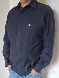 Camicia uomo Etro jacquard blu #originale#