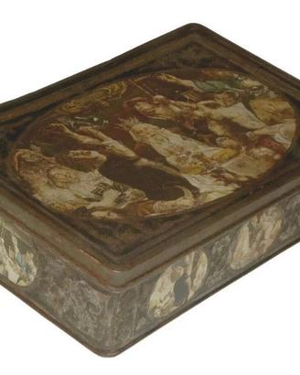 scatola latta biscotti dolci antica ALSA de NANCY