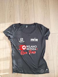 Maglia running nera Salomon Milano Monza 2022