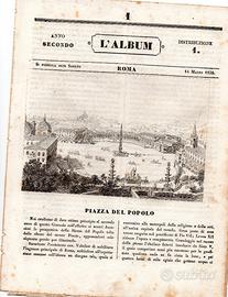 Fascicolo "l'album" marzo 1834