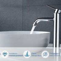 Miscelatore e piletta per lavabo d'appoggio