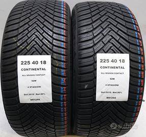2 GOMME 225 40 18 CONTINENTAL BR1244