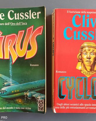 set 2 romanzi best sellers avventura Clive Cussler