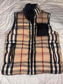 SMANICATO BURBERRY GILET GIACCA JACKET CHALECO