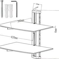Supporto a parete per lettori e DVD