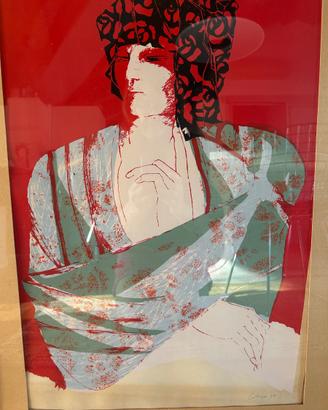 Quadro serigrafia Colusso 1977