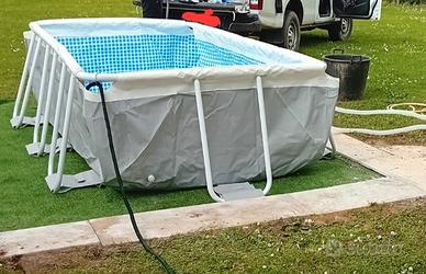 piscina  intex ,grigio chiaro
