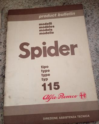 Manuale Spider 115 Alfa Romeo 