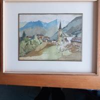 Dipinto non firmato, tempera su cartone