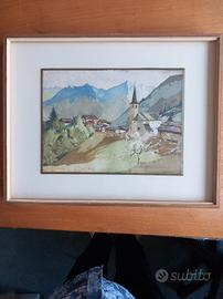 Dipinto non firmato, tempera su cartone