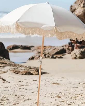 Ombrellone da spiaggia o da Giardino Bianco /panna