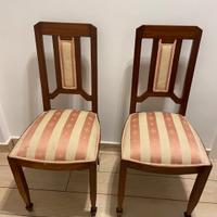 5 sedie stile liberty 