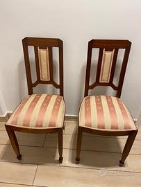 5 sedie stile liberty 