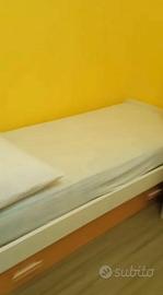 letto per cameretta+mater+rete a doghe