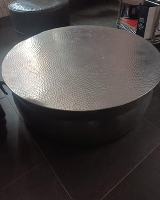 tavolo circolare in ferro battuto tamponato