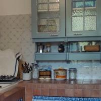 Pensili da cucina celesti