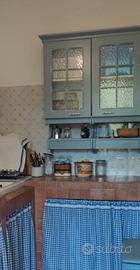 Pensili da cucina celesti