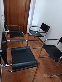 Set Sedie Vintage anni '90 - IST S.p.A. - Cuoio