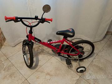 Bicicletta bimbi ruota 16 e rotelline 