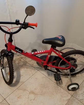 Bicicletta bimbi ruota 16 e rotelline 