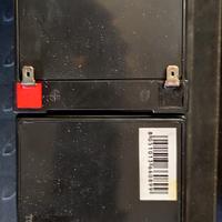 2 batterie al piombo 12V12A