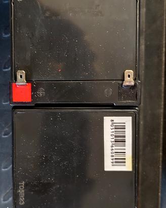 2 batterie al piombo 12V12A