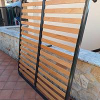 Rete matrimoniale cm 160x190 con doghe in legno