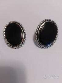 Vero vintage anni 70 orecchini argento sterling 