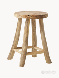Sgabello Badia in legno di teak