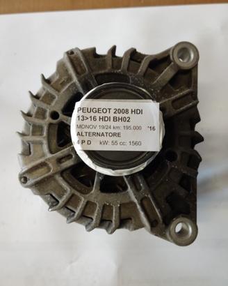Alternatore PEUGEOT 2008 HDI 1560cc HDI del 2016