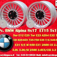 2 pz. cerchi BMW Alpina 8x17 ET15 M3 E30 5 E12 E28