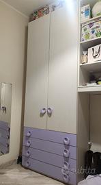 ARMADIO 3 ANTE CAMERETTA BAMBINA 