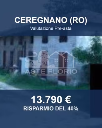 Immobile in asta di 73 m² con box auto a Ceregnano
