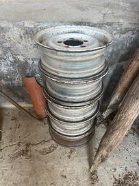 5 cerchi defender ferro (padelloni) + camere