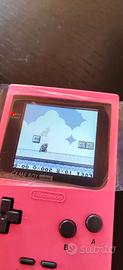 Game boy Pocket rosa IPS + Super Mario land 2