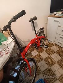 Bici pieghevole Come nuova rossa