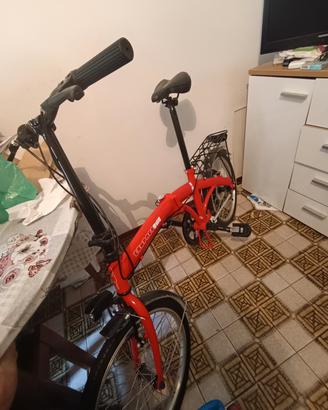 Bici pieghevole Come nuova rossa