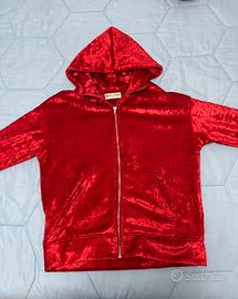 Tuta in ciniglia rossa