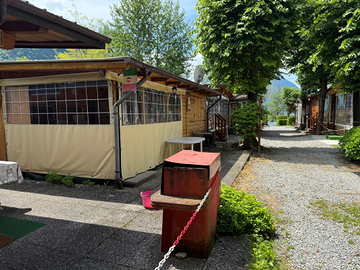 Casetta con rulotte fissa