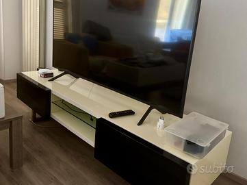 Mobile porta TV Calligaris bianco e nero laccato