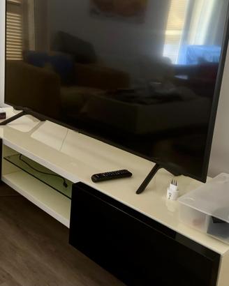 Mobile porta TV Calligaris bianco e nero laccato