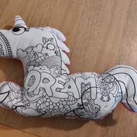 gioco peluche unicorno da colorare