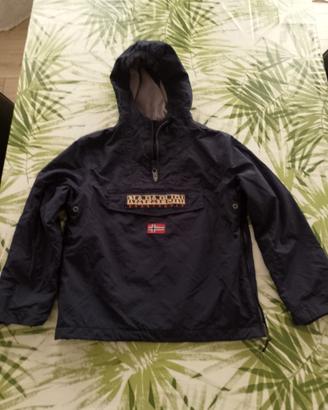 Giacca Napapijri bambino blu con pile 10 anni