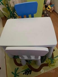 IKEA MAMMUT tavolo bambini + 2 sedie – 30 €