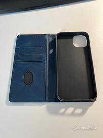 Cover custodia Case a Libro Blu iPhone 13