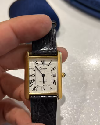 Orologio Cartier aTank LC ref. 1017 electroplated
