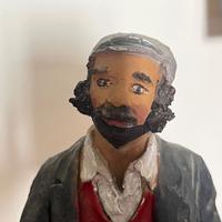 Statua in terracotta caltagirone firmata M.Galesi