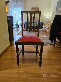 Sedia toscana in legno