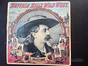 Rarissimo trittico Show Card Buffalo Bill Wild Wes