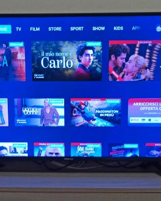 Smart tv Hisense 43"4K UHD(no hdr)+ Tim vision